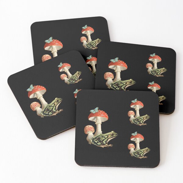 Item preview, Frog Under Toadstool – Mushroom Cottagecore Aesthetic designed and sold by ydhlsdpk97.