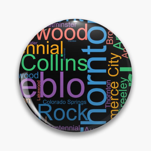 Item preview, Colorado Word Art With Cities designed and sold by TheIconSmith.