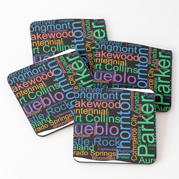 Item preview, Colorado Word Art With Cities designed and sold by TheIconSmith.