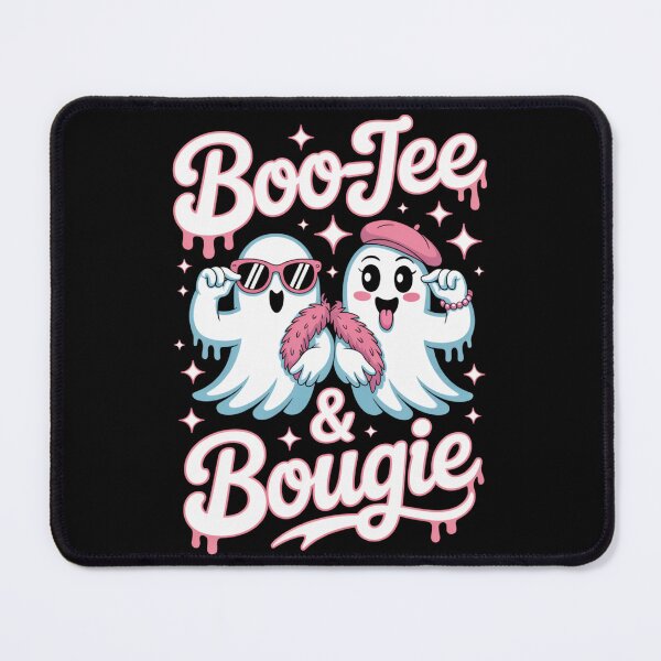 Item preview, Boo-Jee & Bougie Pink Ghost T-Shirt | Cute Pastel Halloween Spooky Season Apparel designed and sold by DarylWelsh2024.