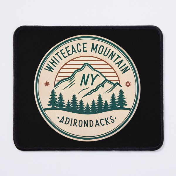 Item preview, Whiteface Mountain New York Retro Travel Badge | Adirondacks Ski Resort designed and sold by VividOrganica.