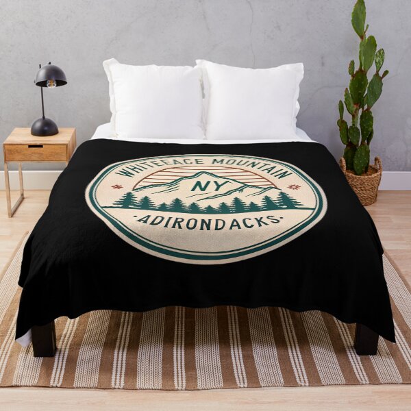 Item preview, Whiteface Mountain New York Retro Travel Badge | Adirondacks Ski Resort designed and sold by VividOrganica.