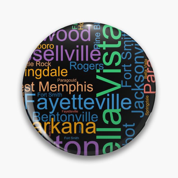 Item preview, Arkansas Word Art With Cities designed and sold by TheIconSmith.