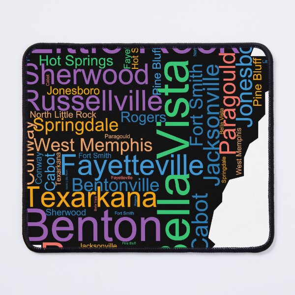 Item preview, Arkansas Word Art With Cities designed and sold by TheIconSmith.