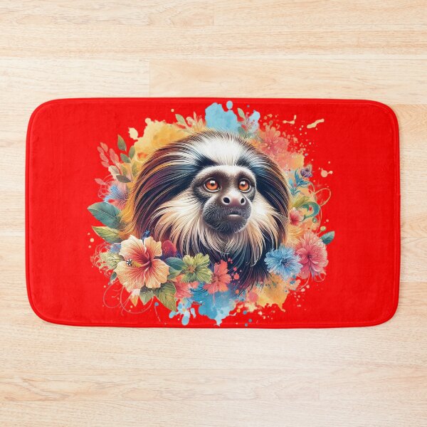 Item preview, A beautiful marmoset with various leaves and colorful flowers designed and sold by Marcoshop10.