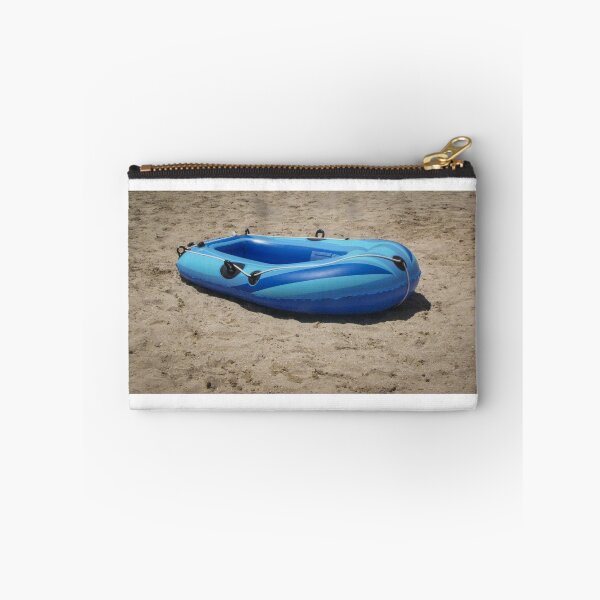 Item preview, Blue Inflatable Raft on Sunny Beach, Ideal for Summer Fun and Relaxation designed and sold by Nmallia.