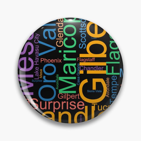 Item preview, Arizona Word Art With Cities designed and sold by TheIconSmith.