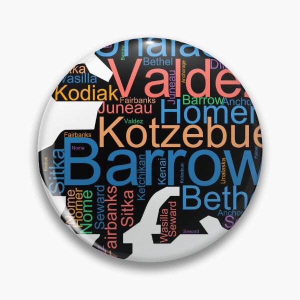 Item preview, Alaska Word Art With Cities designed and sold by TheIconSmith.