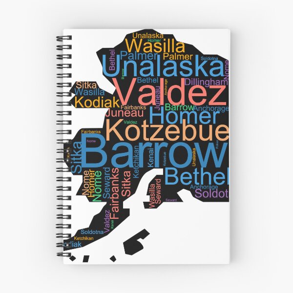 Item preview, Alaska Word Art With Cities designed and sold by TheIconSmith.