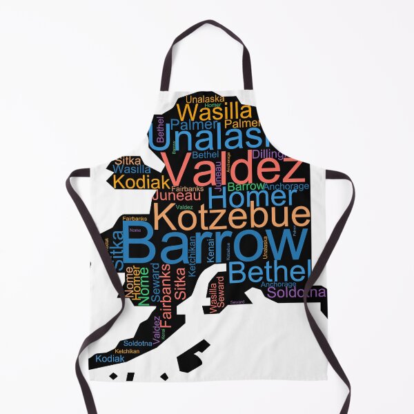 Item preview, Alaska Word Art With Cities designed and sold by TheIconSmith.