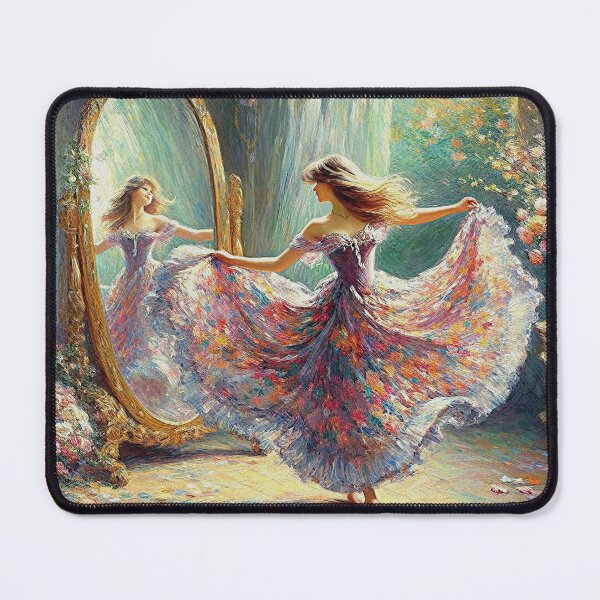Item preview, А young dancer looking into a mirror. designed and sold by aleksandr13.