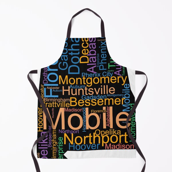 Item preview, Alabama Word Art With Cities designed and sold by TheIconSmith.