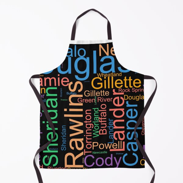 Item preview, Wyoming Word Art With Cities designed and sold by TheIconSmith.