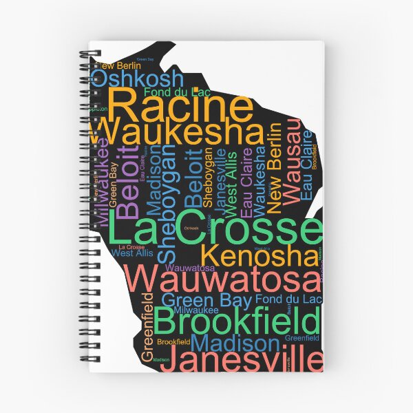 Item preview, Wisconsin Word Art With Cities designed and sold by TheIconSmith.
