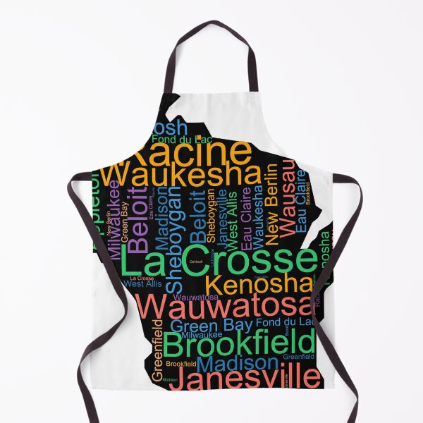 Item preview, Wisconsin Word Art With Cities designed and sold by TheIconSmith.