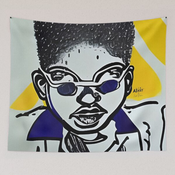 Item preview, SWAG. Inky Boy Portrait designed and sold by LisaTumi.art.