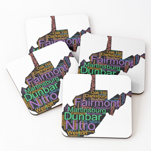 Item preview, West Virginia Word Art With Cities designed and sold by TheIconSmith.