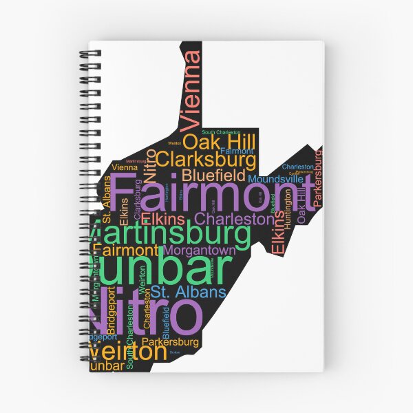 Item preview, West Virginia Word Art With Cities designed and sold by TheIconSmith.