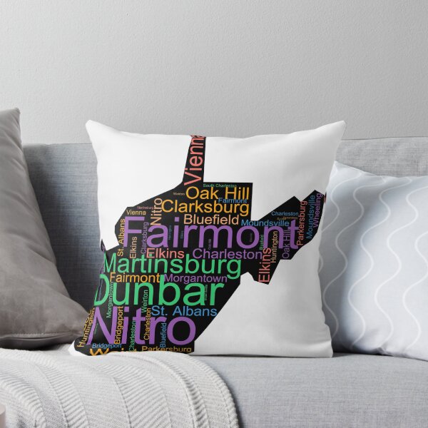 Item preview, West Virginia Word Art With Cities designed and sold by TheIconSmith.