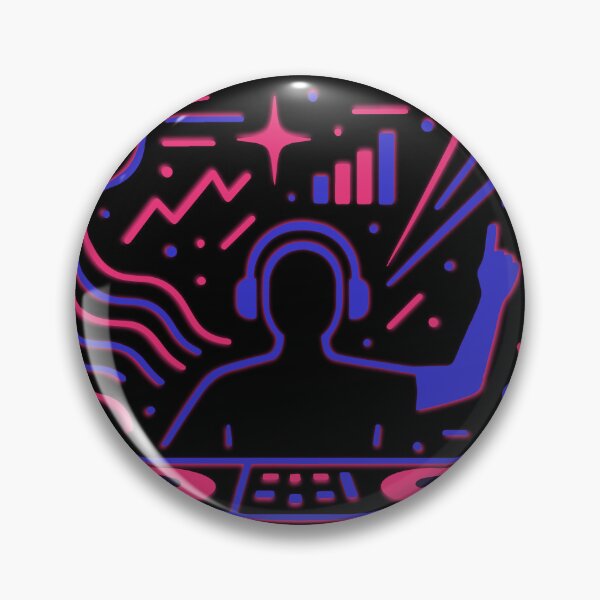 Item preview, Techno DJ Neon Line Art designed and sold by DKunic.