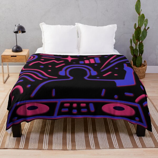 Item preview, Techno DJ Neon Line Art designed and sold by DKunic.