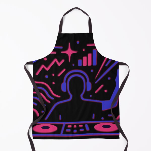 Item preview, Techno DJ Neon Line Art designed and sold by DKunic.