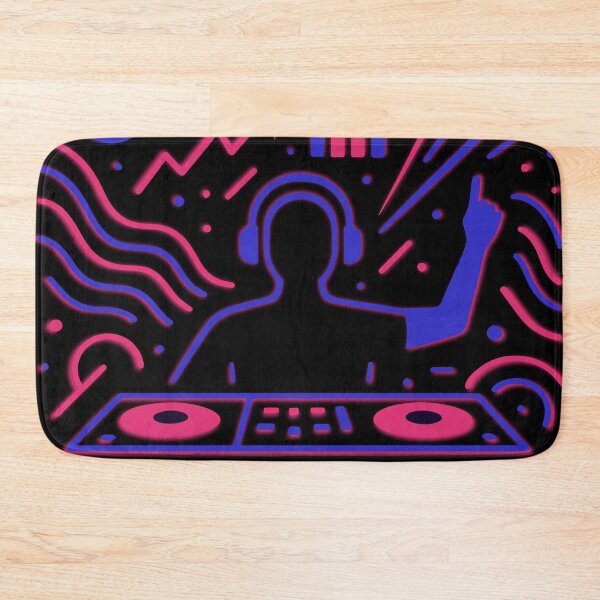 Item preview, Techno DJ Neon Line Art designed and sold by DKunic.