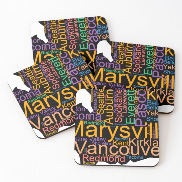 Item preview, Washington Word Art With Cities designed and sold by TheIconSmith.