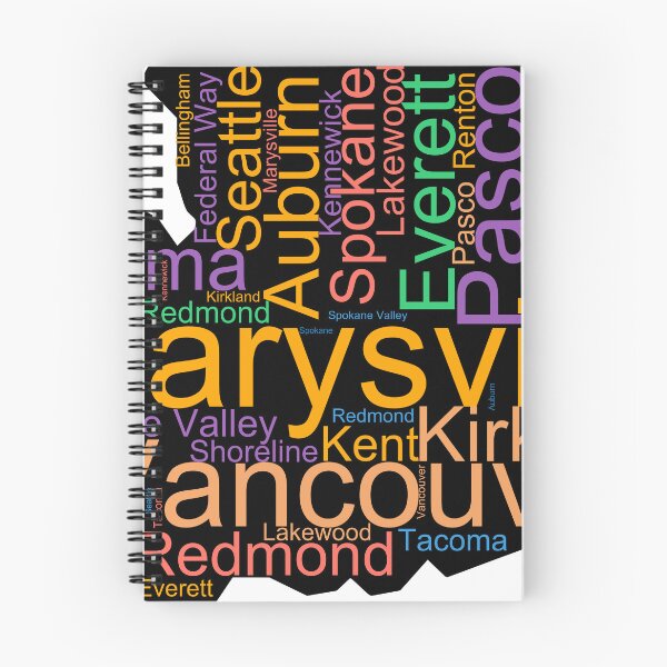 Item preview, Washington Word Art With Cities designed and sold by TheIconSmith.