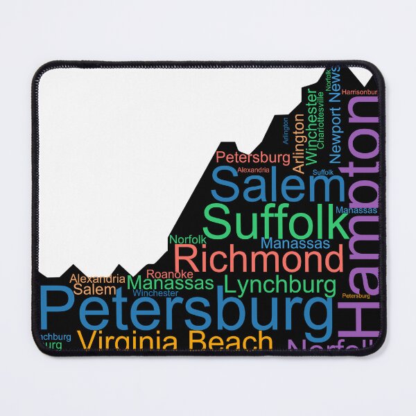 Item preview, Virginia Word Art With Cities designed and sold by TheIconSmith.