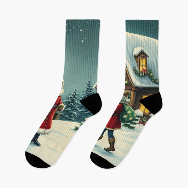 Artikelvorschau, Vintage Weihnachtsillustration entworfen und verkauft von MirucaDesign.
