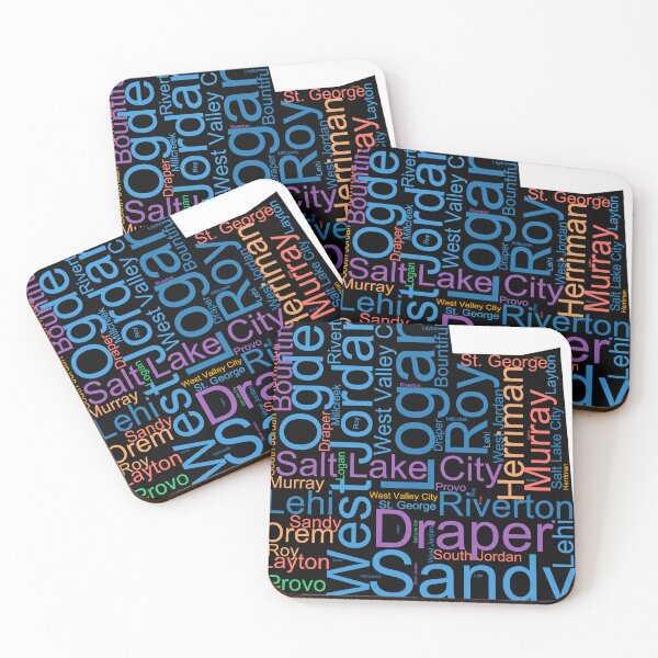 Item preview, Utah Word Art With Cities designed and sold by TheIconSmith.