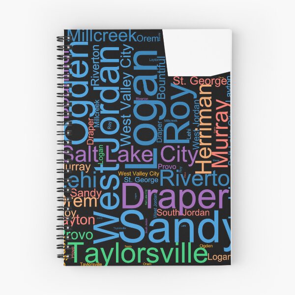 Item preview, Utah Word Art With Cities designed and sold by TheIconSmith.