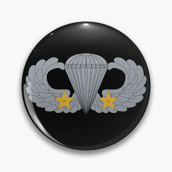 Item preview, Badge - Army - Parachutist - Basic - 2 Combat Star X 300 designed and sold by Military Insignia Products.