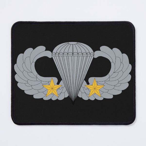 Item preview, Badge - Army - Parachutist - Basic - 2 Combat Star X 300 designed and sold by Military Insignia Products.