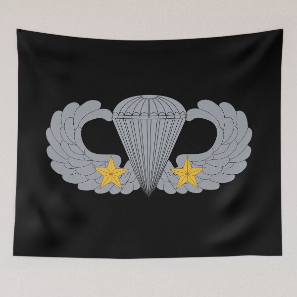 Item preview, Badge - Army - Parachutist - Basic - 2 Combat Star X 300 designed and sold by Military Insignia Products.