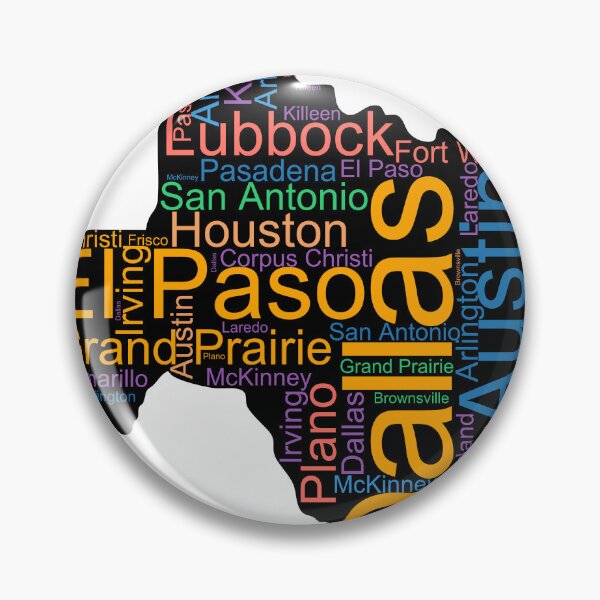 Item preview, Texas Word Art With Cities designed and sold by TheIconSmith.