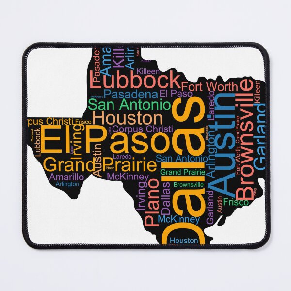 Item preview, Texas Word Art With Cities designed and sold by TheIconSmith.