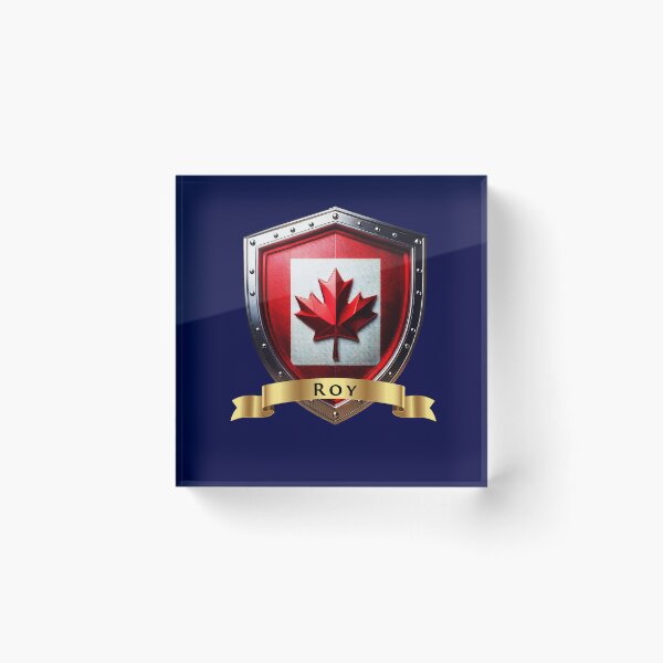 Item preview, Roy Family Canada Shield, Maple Leaf Heraldry Crest designed and sold by Highlandkings.