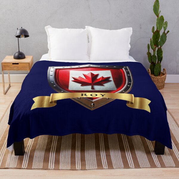 Item preview, Roy Family Canada Shield, Maple Leaf Heraldry Crest designed and sold by Highlandkings.