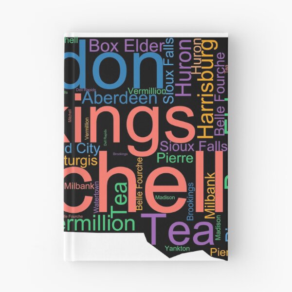 Item preview, South Dakota Word Art With Cities designed and sold by TheIconSmith.