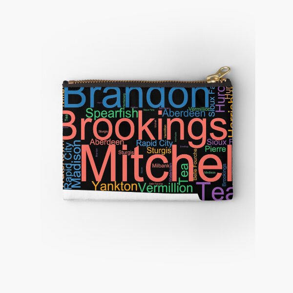 Item preview, South Dakota Word Art With Cities designed and sold by TheIconSmith.