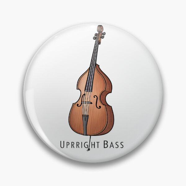Item preview, Minimalist Upright Bass Silhouette — Simple Jazz Instrument Design designed and sold by VividOrganica.