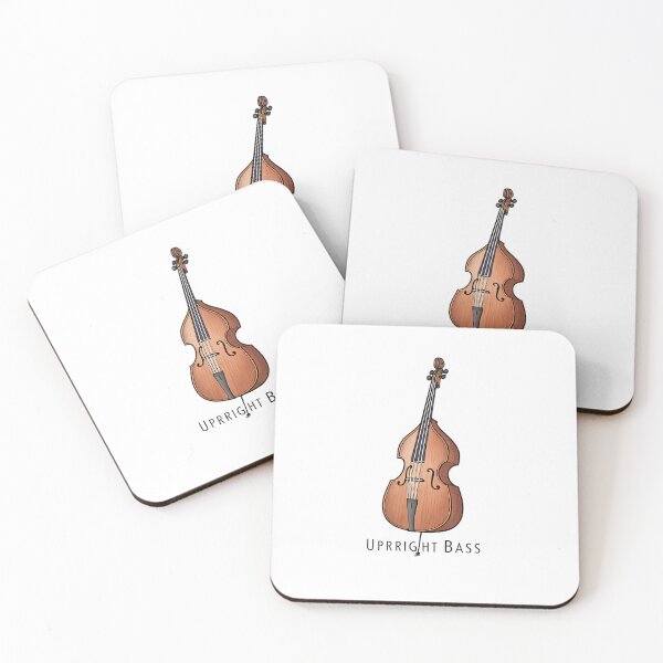 Item preview, Minimalist Upright Bass Silhouette — Simple Jazz Instrument Design designed and sold by VividOrganica.