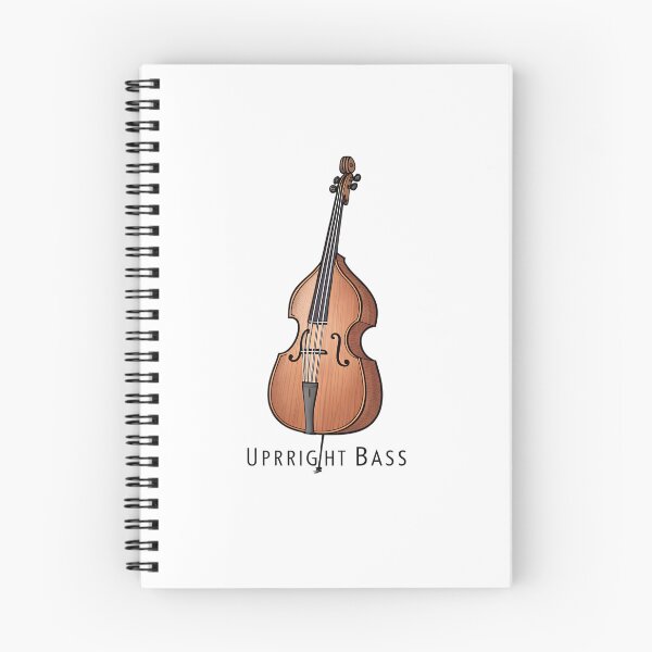 Item preview, Minimalist Upright Bass Silhouette — Simple Jazz Instrument Design designed and sold by VividOrganica.