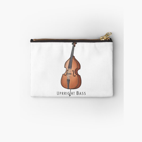 Item preview, Minimalist Upright Bass Silhouette — Simple Jazz Instrument Design designed and sold by VividOrganica.