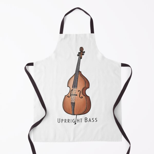 Item preview, Minimalist Upright Bass Silhouette — Simple Jazz Instrument Design designed and sold by VividOrganica.