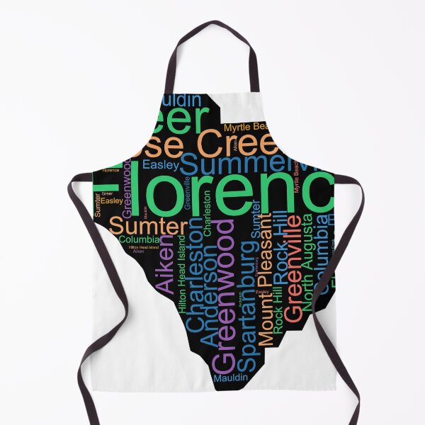 Item preview, South Carolina Word Art With Cities designed and sold by TheIconSmith.