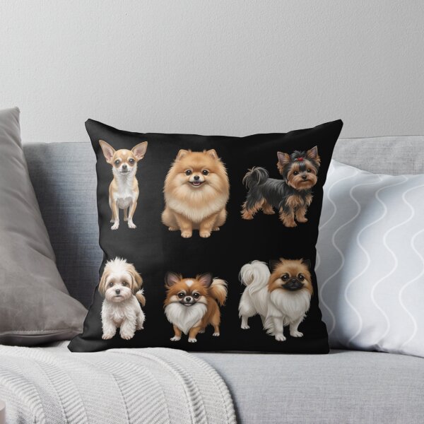 Item preview,  My Dear Friends, Merry Christmas, Chihuahua, Pomeranian (Boo), Yorkshire Terrier, Maltese Terrier, Shih Tzu, Toy Poodle, Papillon, Pekingese dog  designed and sold by chipmuckdesignn.
