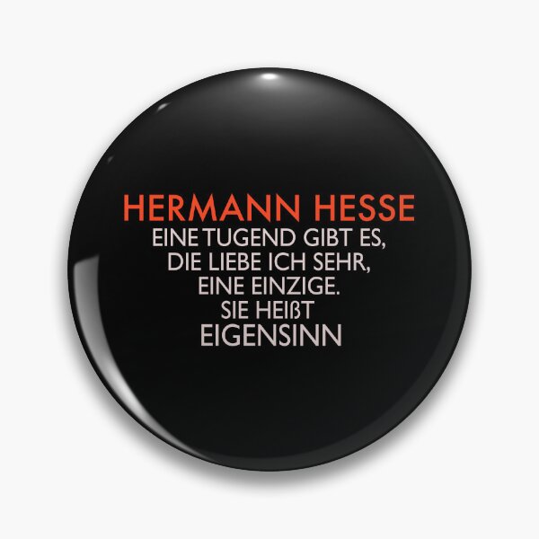 Item preview, Hermann Hesse Eigensinn Zitat designed and sold by Boogosh.